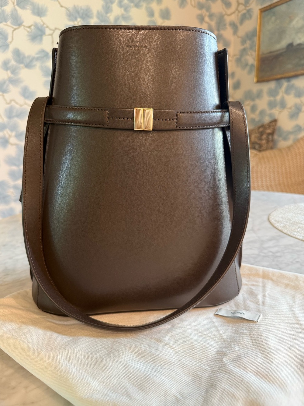 EUC Toteme Belted Bucket Bag